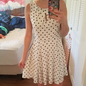 Black and Whit Polka Dot Dress